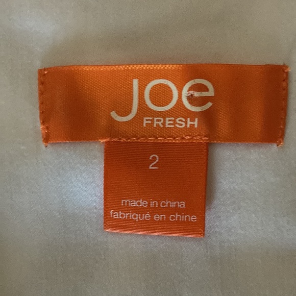 Joe Fresh Size 2 black & white sleeveless dress, side zip V neck 2 side pockets - Picture 12 of 12